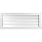 Ekena Millwork Vertical Surface Mount PVC Gable Vent: Functional, w/ 2"W x 2"P Brickmould Sill Frame, 34"W x 14"H GVPVE34X1403SF - alternate 1